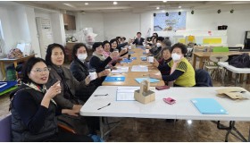 그린대학 식당봉사자와 전도부 모임